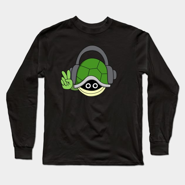 Turtle Peace Sign Long Sleeve T-Shirt by pako-valor